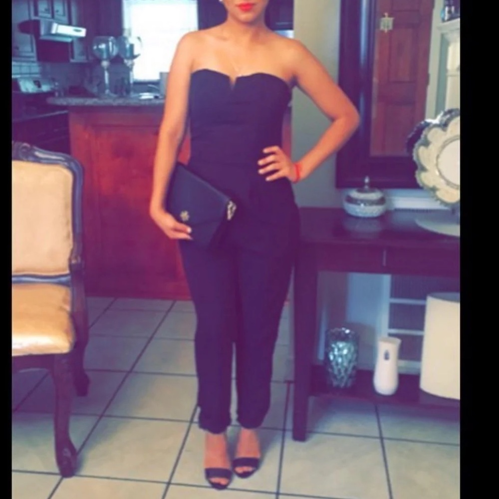 Strapless Black jumpsuit